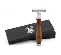 Haryali London Rasoir de sécurité à double lame pour homme et femme - Double lame durable - En bois - Design ergonomique - Rasoir réutilisable - Convient à toutes les lames de la marque allemande