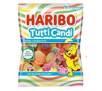 HARYBO - Bonbons Fruités Tutti Candi, Plaisir Acidulé et Gourmandise Fondante (250g) - Le lot de 4