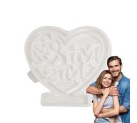 Harz Heart Forms-Silicone, Silicone Coeur | Décoration de table, formes de silicone-digs-béton pour bureau à domicile, utilisation de San, béton artisanal,