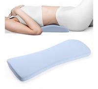 HASA zone Coussin Lombaire Lit pour Soulager Le Dos, pour Bas du Pendant Sommeil, Coussin Soutien Lombaire à Mémoire Forme, Coussin Mal de Dos pour sur Côté, sur Ventre, Bleu