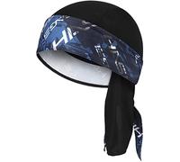 HASAGEI Bandana respirant pour homme et femme - Bonnet de sport - Séchage rapide - Foulard sous casque de cyclisme - Foulard d'été - Bonnet de vélo, bleu, taille unique