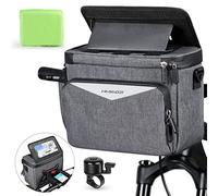 HASAGEI Sacoche de Guidon de vélo 5 l avec écran Tactile - Support de téléphone Portable - Étanche pour Tous Les téléphones Portables