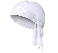 HASAGEI Sports Bandana Casquette Biker Bandana Casquette, Foulard Homme Femme, Bonnet d'été Bonnet de vélo, élastique Respirant Anti-Transpiration, Quick Dry (Blanc)