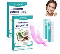 HASAIKA® Bandes Blanchiment Dents Blanches, D'autocollants Blanchissants, Blanchit efficacement les dents, protège les gencives et rafraîchit l'haleine, 14 paires