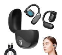 HASAIKA® Casque de Traduction IA, écouteurs De Traduction En Temps Réel, Traduction en temps réel en 144 langues, idéal pour les voyages, les réunions, les études (Noir)