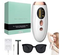 HASAIKA® Épilateur Lumière Pulsée, Appareils IPL Épilation Laser, Épilation Laser, Épilateur sans douleur pour le visage, les aisselles, les bras, les jambes et le corps (Blanc)