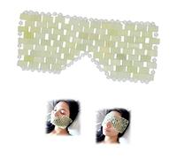 HASAIKA® Masque pour les yeux, Anti Âge Yeux en Jade, Masque Visage Pierre, Jade Pierre de Jade For Apaiser La Fatigue, Yeux Gonflés, Les Cernes soulage et les rides (Vert)