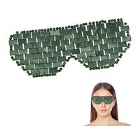HASAIKA® Masque pour les yeux en jade, Masque de jade pour les yeux, aide à réduire la bouffissure des yeux, soulage la fatigue des yeux, remèdes naturels pour le soin des yeux