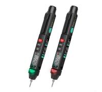 Hasaller A3008 Stylo multimètre pour électriciens avec détection de tension NCV, identification de fil vivant/neutre, test de phase, mise hors tension automatique, affichage VA, lampe de poche, 6000