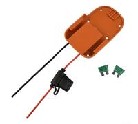 Hasaller Adaptateur de batterie pour roue électrique Ridgid 18 V Li-Ion avec fil en silicone 14 AWG et porte-fusible en ligne 30 A, boîtier en plastique ABS pour une utilisation en extérieur