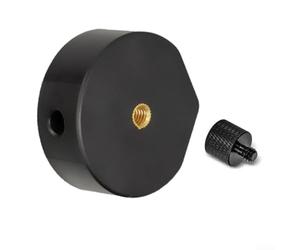 Hasaller Adaptateur de trépied en alliage d'aluminium pour base en étoile avec connecteur de support sécurisé, design léger et portable pour la photographie et la vidéographie, noir