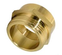 Hasaller Adaptateur hexagonal en laiton pour tuyau d'incendie 3,8 cm NPT femelle x 3,8 cm NH mâle connecteur pour équipement de lutte contre les incendies et tuyaux anti-fuite antirouille raccord avec