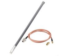 Hasaller Antenne d'extérieur omnidirectionnelle en fibre de verre 12 dBi avec connecteur N-mâle et câble à faible perte de 1 m pour mineurs d'hélium sans fil M1
