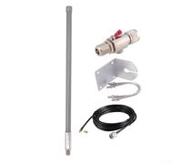 Hasaller Antenne en fibre de verre 12 DBi Antenne en fibre de verre Antenne extérieure à hélium Répéteur N Type mâle Antenne LoRaWAN Omni-Fibre de verre