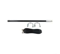 Hasaller Antenne omnidirectionnelle en fibre de verre 12 dBi pour mineurs LoRa Helium HNT Bob-cat 860-930 MHz N-Male Connecteur extérieur intérieur avec câble RG58 de 8 m Noir