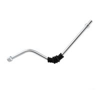 Hasaller Baguette à vapeur en acier inoxydable pour machine à café expresso avec coude en caoutchouc anti-brûlure et raccord de 35,6 cm pour machine à expresso Gaggia (1 trou)