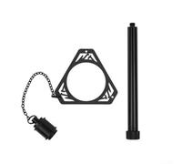 Hasaller Balise de navigation de camping, rotation à 360 degrés, 19 lumières, balise de navigation de camping, roue rotative en alliage d'aluminium pour Shinetrip (roue noire)