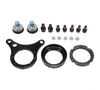 Hasaller BBS01B BBS02B Kit de montage de moteur d'entraînement pour pédalier de 68 mm, 73 mm, 100 mm avec boulons de pédalier, vis, plaque triangulaire, adaptateur de verrouillage pour vélo électrique