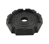 Hasaller Blocs de nivellement pour pieds de cric ronds de 22,9 cm avec 61 % de surfaces supplémentaires, stabilisateurs en caoutchouc robuste pour remorques de voyage de classe A C