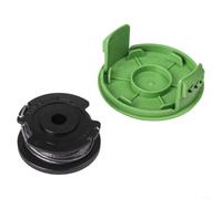Hasaller Bobine de fil et capuchon pour débroussailleuse Greenworks 21287 24 V, pièces de rechange en nylon de 1,5 mm x 6 m avec changement automatique de ligne, assemblage de bobine pré-enroulée pour