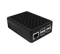Hasaller Boîtier en alliage d'aluminium pour Raspberry Pi 5 avec refroidissement passif silencieux dissipation de la chaleur compatible avec protection de carte mère sans ventilateur requis Boîtier