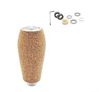 Hasaller Bouton de moulinet de pêche en caoutchouc et liège pour Daiwa DRT MK1 Série Tatula EVA + construction en métal 50,8 x 23,3 mm 8,9 g Six couleurs Op(1 ensemble argenté)