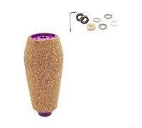 Hasaller Bouton de moulinet de pêche en caoutchouc et liège pour Daiwa DRT MK1 Série Tatula EVA + construction en métal 50,8 x 23,3 mm 8,9 g Six couleurs Op (1 ensemble violet)