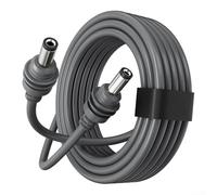 Hasaller Câble d'alimentation CC pour utilisation extérieure Starlink IP67 étanche TPES 2 m, 5 m ou 10 m, gris, rallonge pour alimentation CC mâle vers mâle (5 m)