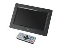 Hasaller Cadre photo électronique IPS numérique de 17,8 cm - Écran Full View haute résolution - Cadre photo numérique plein angle - Écran LCD haute résolution avec calendrier - Noir