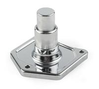 Hasaller Commutateurs de démarrage à bouton-poussoir de moto - Couvercle solénoïde de démarrage en aluminium - Boutons Pu-sh - Couvercle de solénoïde pour Bi-G Twin 1991-2017