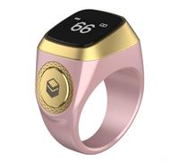 Hasaller Compteur de doigts numérique Tasbeeh Tasbih - Compteur de bagues intelligentes - Anneau de prière musulmane - Compteur de Tasbih intelligent - Compteur intelligent Tasbeeh (18 mm pour rose)