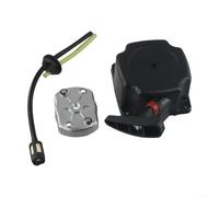 Hasaller Démarreur de 66 mm pour débroussailleuse 49 cc 52 cc avec kit de conduite de carburant à griffe de démarrage en plastique noir