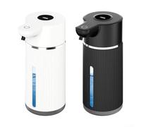 Hasaller Distributeur automatique de savon moussant 420 ml avec capteur infrarouge rechargeable par USB sans contact ABS et PP à fixation murale pour salle de bain, cuisine, hôtel, toilettes publiques