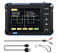 Hasaller DSO152 Oscilloscope numérique portable 2,5 MSa/s Bande passante 200 kHz avec écran LCD de 2,8" pour analyse du signal portable dans les laboratoires éducatifs et l'entretien de base (standard