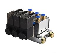 Hasaller Électrovannes pneumatiques pneumatiques 4V210-08 24 V DC 3 W 2 positions 5 voies Base silencieux raccords rapides Ensemble vanne de contrôle industrielle