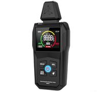 Hasaller EMF01 Testeur de rayonnement électromagnétique EMF mètre 3 axes sonde à induction mesure champ électrique V/m et champ magnétique µT couleur LCD Max/AVG Arrêt automatique Temp °C/°F Stockage