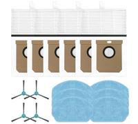 Hasaller Ensemble d'accessoires pour aspirateur Conga 7690 Immortal Max Home M avec brosse latérale, filtre serpillère, chiffon de rechange, kit de pièces de rechange comprenant 4 filtres, 6 chiffons