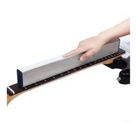 Hasaller Ensemble de barres de nivellement de frettes de qualité professionnelle pour manche de guitare - Outils de luthier avec papier de verre autocollant (A)