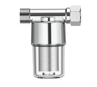 Hasaller Filtres de douche en cuivre pur - Boîtier transparent - Filtre de pommeau de douche avec maille en acier inoxydable pour salle de bain, robinet de douche, lave-linge, purificateur d'eau