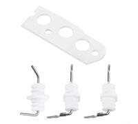 Hasaller Flame Rod Electrode Kit 104000192-K Pièce de rechange pour R75 R94 RC80 RC98 Capteur d'allumage sans réservoir Blanc