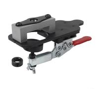 Hasaller Gabarit de perçage de charnière de 35 mm pour installation de porte d'armoire avec anneau de limite de 12 mm et forets en acier rapide de 2,5 mm en alliage d'aluminium pour charnière cachée