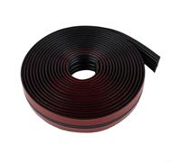 Hasaller Garniture de protection d'angle en TPE souple de 6,1 m, bandes flexibles anti-collision autocollantes pour cadre de porte, plafond et comptoir, sécurité à la maison ou au bureau (noir)