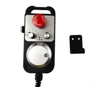 Hasaller Générateur d'impulsions manuel CNC MPG Contrôleur 6 axes Encodeur de roue manuel Pendentif avec interrupteur d'arrêt Emer-gency pour système Mach 3