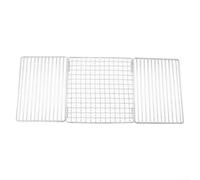 Hasaller Grille de barbecue en maille 50 x 20 cm en acier inoxydable pliable robuste avec sac de transport
