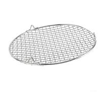 Hasaller Grille de barbecue ronde en acier inoxydable avec pieds de 2 cm, grille de barbecue multifonction (25 cm), 27MUTD8S3F6473SZ5IWJ39ZD