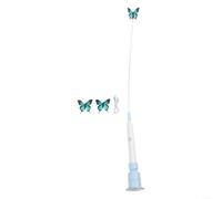 Hasaller Jouet électrique interactif pour chat - Baguette mobile automatique - Jouet pour chatons et petits chiens - Jouet solo - Exercice de chasse - Bleu