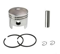 Hasaller Kit cylindre de débroussailleuse de tondeuse à gazon 44 mm pour moteur 52 CC 44-5 avec anneaux, broches, rondelles en métal, ajustement thermique amélioré, résistance à l'usure à haute