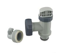 Hasaller Kit de valve à piston de piscine avec raccord de tuyau de type B pour filtre de piscine Intex connecteur et arrêt