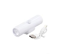 Hasaller Lampe murale intelligente avec détecteur de mouvement rechargeable par USB - Veilleuse magnétique avec fixation automatique pour couloir, chambre à coucher, escaliers, couloir - Blanc - 15 x