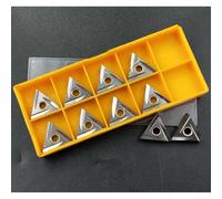 Hasaller Lot de 10 inserts de tournage en carbure TNMG160404R-2G, pointes d'outils de tour CNC de qualité TNMG331R2G pour usinage en acier, insert indexable haute rigidité avec des tolérances serrées